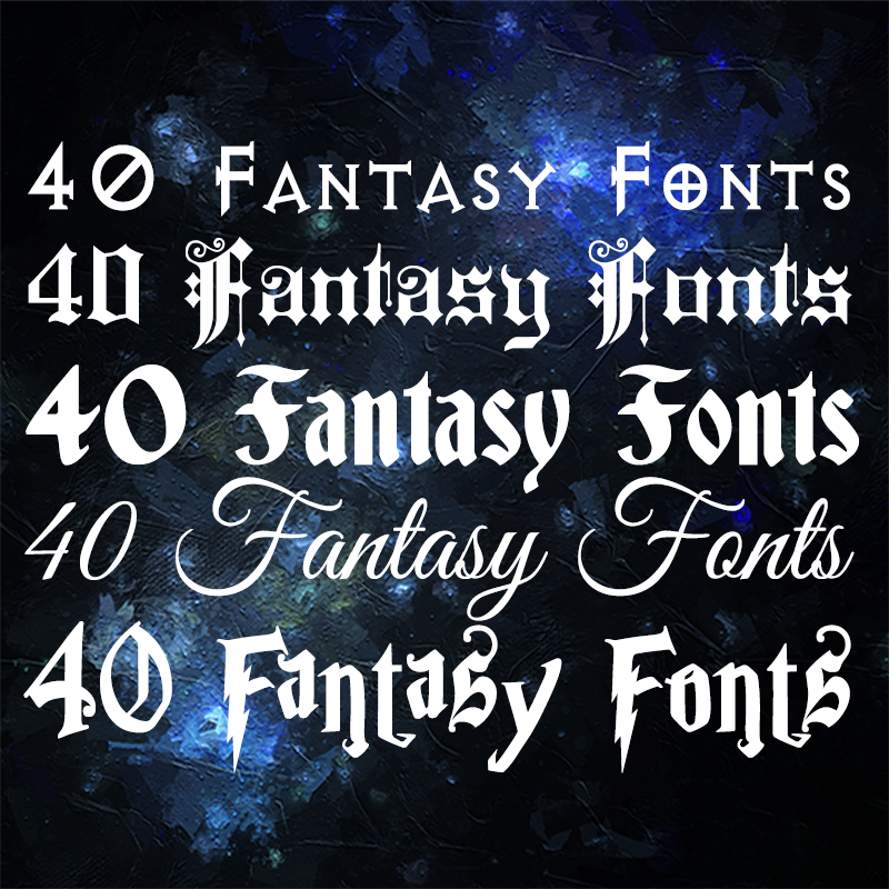 fantasy handwriting font